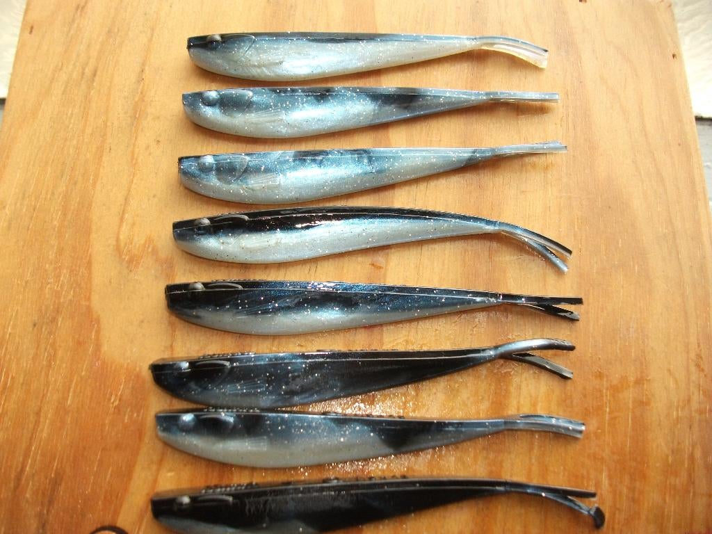 8 stuks Mann's  kunstaas shads /roofvis shads /dropshot shas, Ophalen of Verzenden, Nieuw, Overige typen