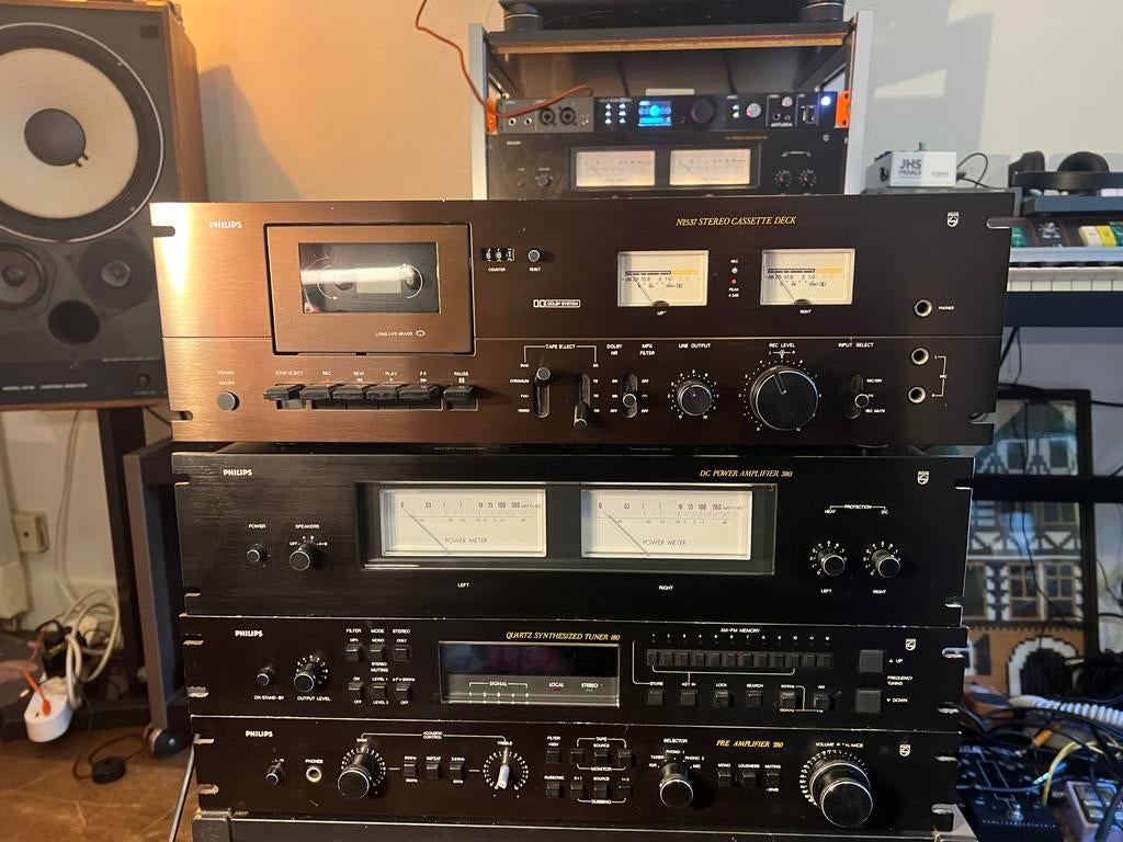 Philips black tulip set, 380 280 180 n2537, Audio, Tv en Foto, Ophalen of Verzenden, Zo goed als nieuw, Audio