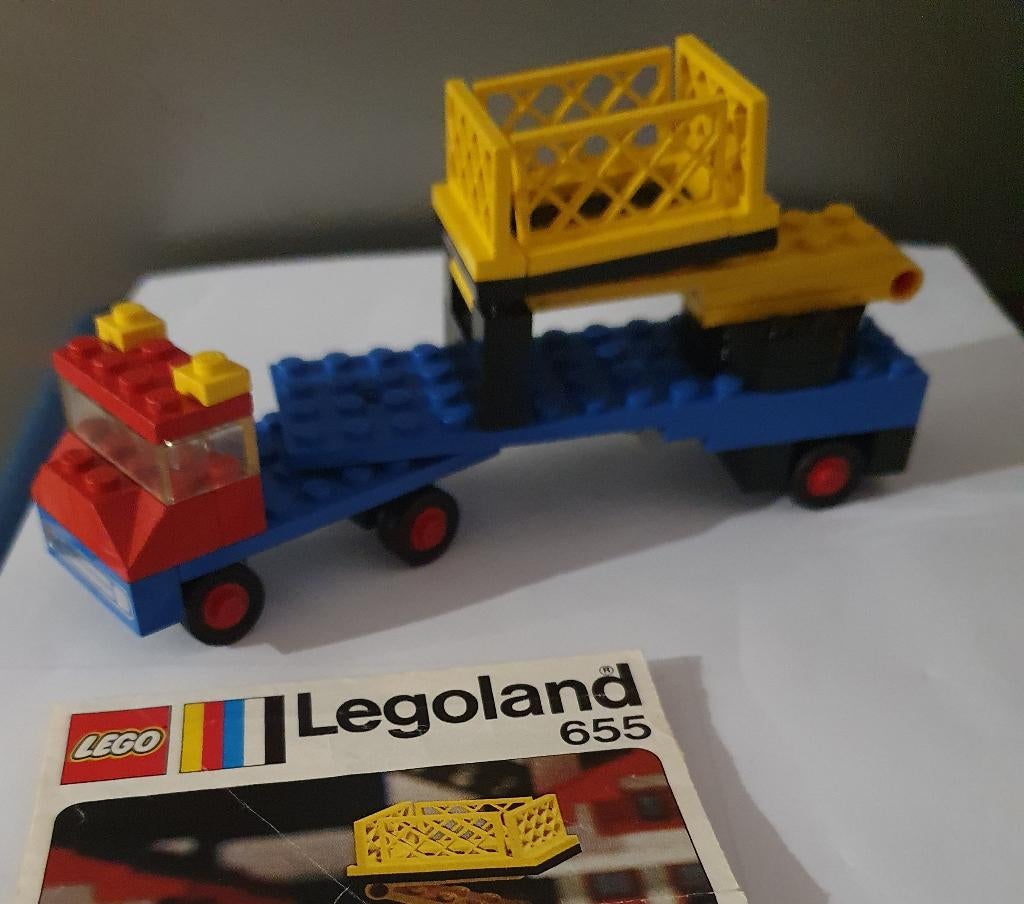 Lego 655 Mobile hydraulic hoist 1973, Kinderen en Baby's, Speelgoed | Duplo en Lego, Gebruikt, Lego, Complete set, Inclusief instructies
