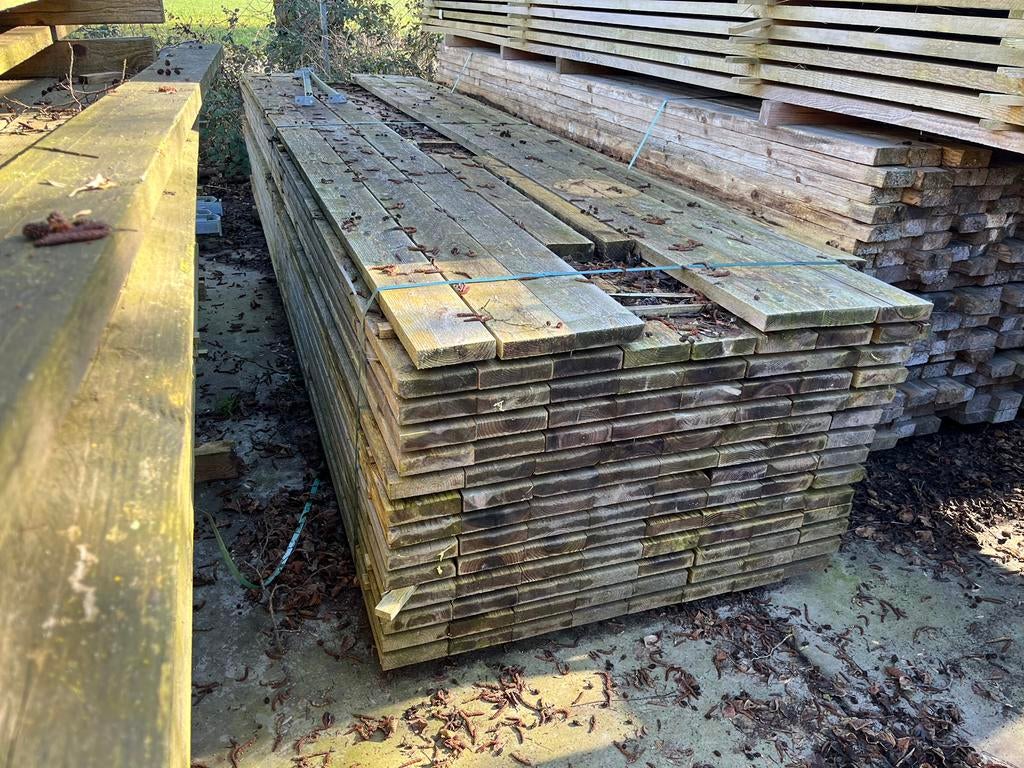 Partij vuren planken 35x145mm, 110 stuks, Ophalen, Zo goed als nieuw, 250 cm of meer, Planken