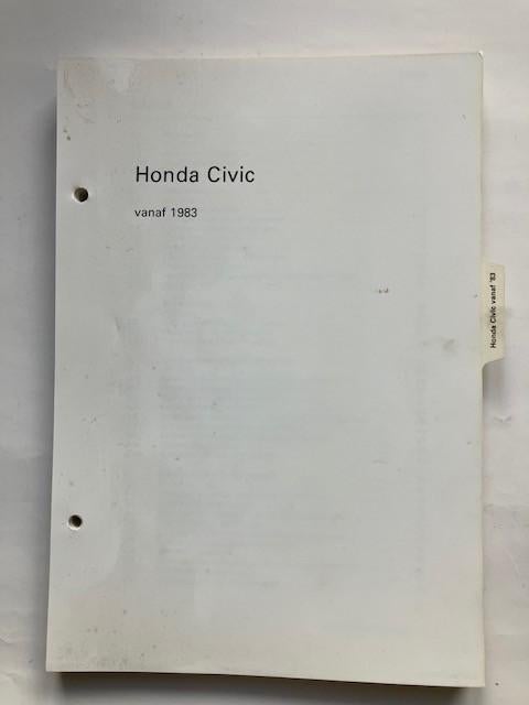vraagbaak/werkplaats handleiding   Honda  Civic   vanaf 1983, Ophalen of Verzenden