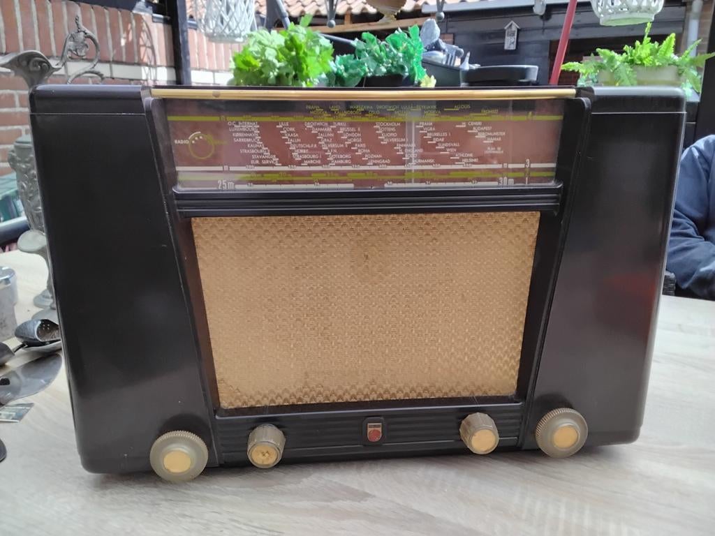 Vintage Philips buizenradio - Klassieke uitstraling, Ophalen, Gebruikt, Radio