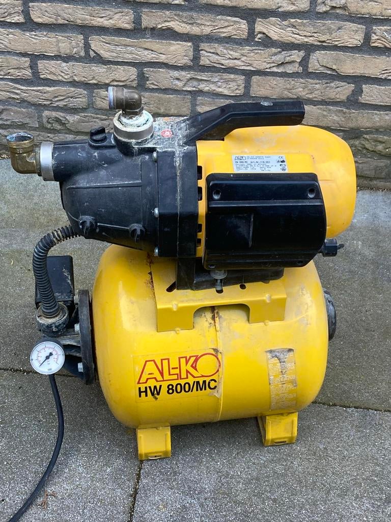 Alko hydrofoorset HW 800 met buffervat 20 ltr, Ophalen of Verzenden, Gebruikt, Elektrisch, Hydrofoorpomp