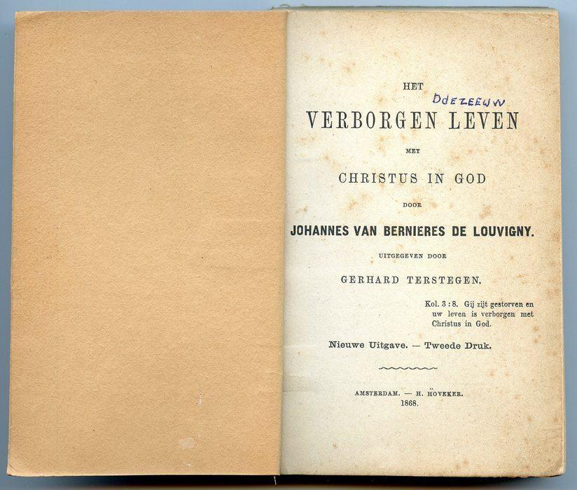 Het verborgen leven met Christus in God, Ophalen of Verzenden, Jean de Bernieres-Louvigny
