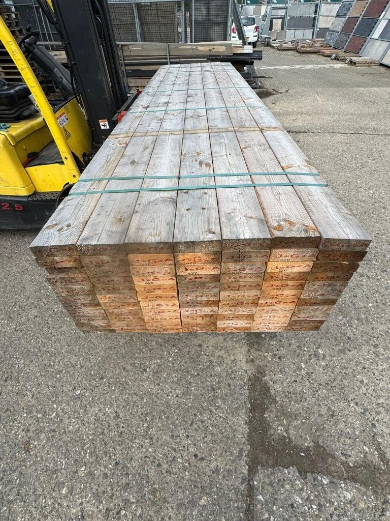 Vuren balken geschaafd 45x145, Ophalen, Nieuw, 250 cm of meer, Balken