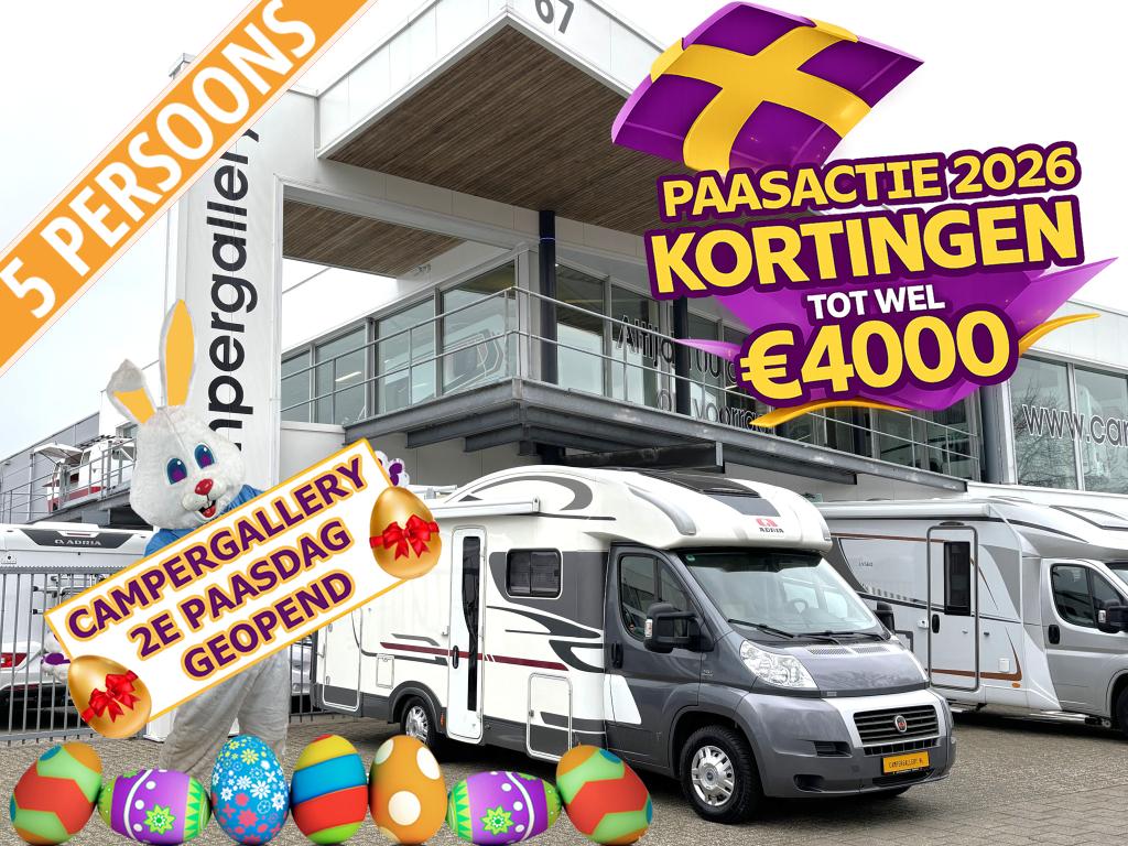 Adria Matrix M 680 SP DWARSBED+HEFBED 5 PERSOONS DAKAIRCO, Caravans en Kamperen, Campers, Fiat, 7 tot 8 meter, Bedrijf, Adria