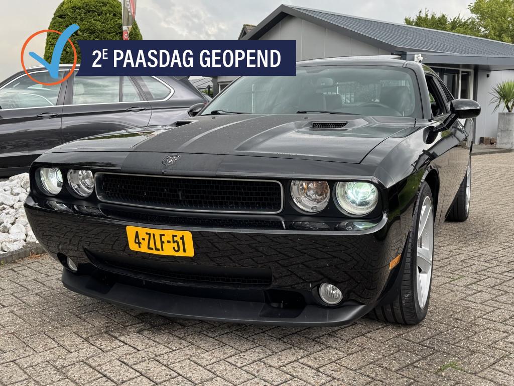 Dodge Challenger 6.1 SRT8 2010 Zwart Schuifdak Youngtimer 59, Auto's, Dodge, Automaat, Gebruikt, Bedrijf, 432 pk