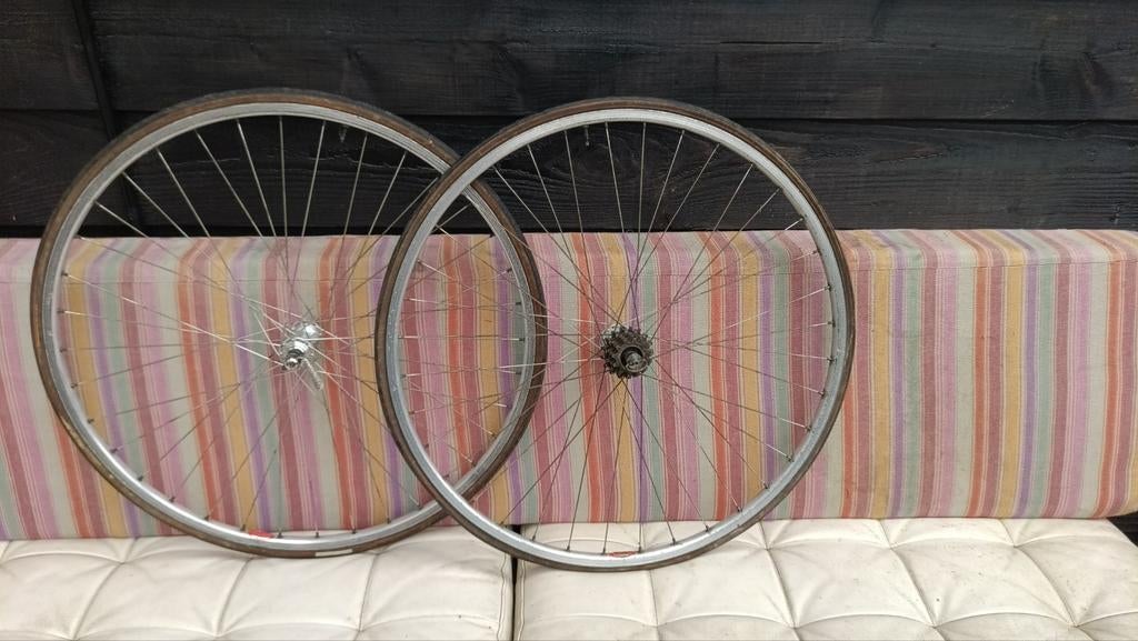 Campagnolo record wielen wielset 36 spaaks rigida velgen, Ophalen of Verzenden, Gebruikt, Overige typen