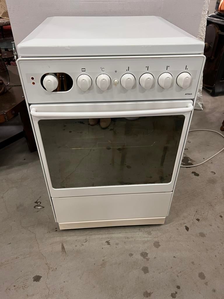 ATAG gasfornuis met oven – z.g.a.n. compleet!, Witgoed en Apparatuur, Fornuizen, D, Zo goed als nieuw, Vrijstaand, 85 tot 90 cm