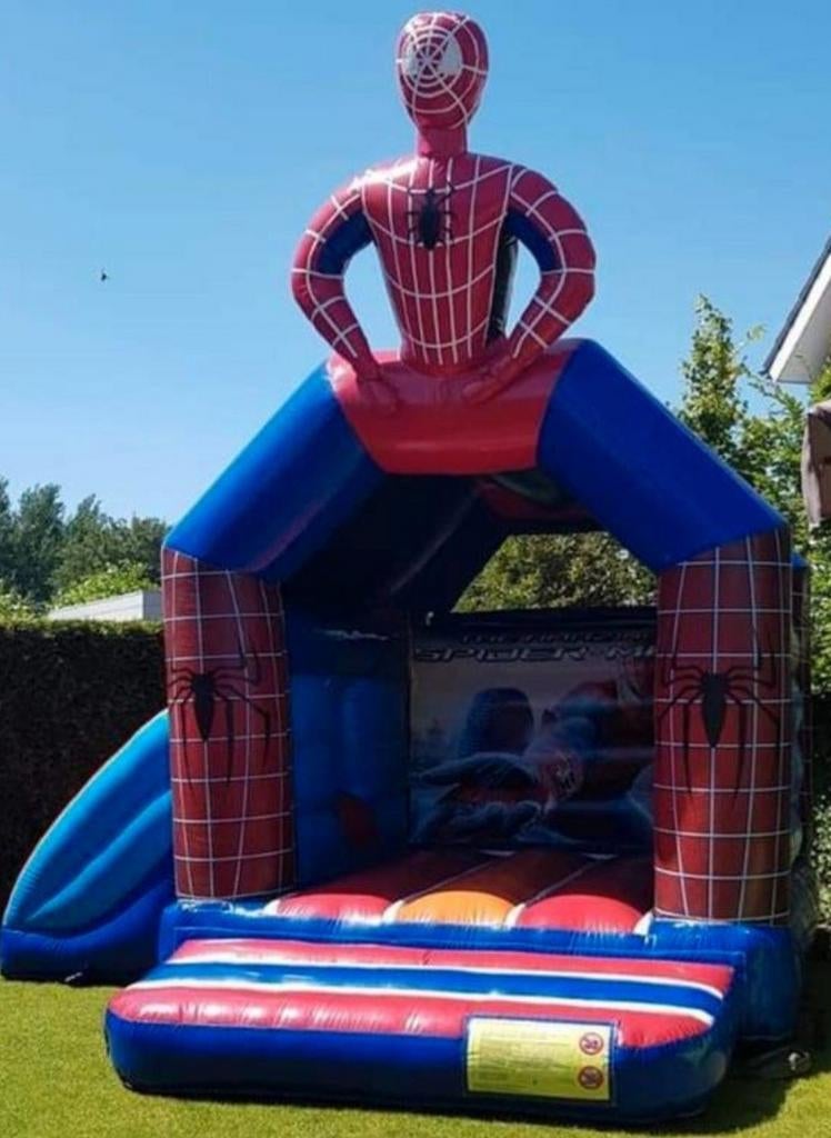 Spidermen springkussen te huur vanaf 119,99, Ophalen, Zo goed als nieuw, Overige