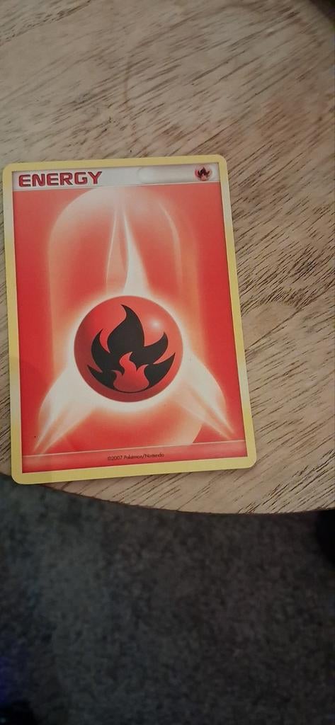 Pokémon Fire Energy kaart uit 2007, Ophalen of Verzenden
