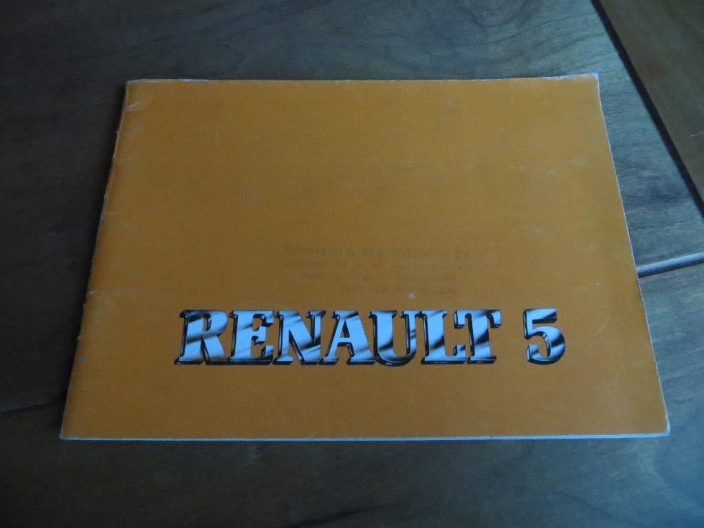 Instructieboek Renault 5, R 5 TS, R5 TX, R 5 Alpine Turbo 83, Ophalen of Verzenden