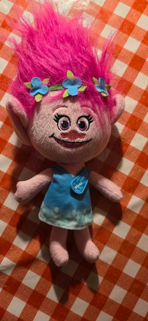 Pratende Poppy knuffel Trolls, Kinderen en Baby's, Speelgoed | Knuffels en Pluche, Ophalen of Verzenden, Zo goed als nieuw, Overige typen