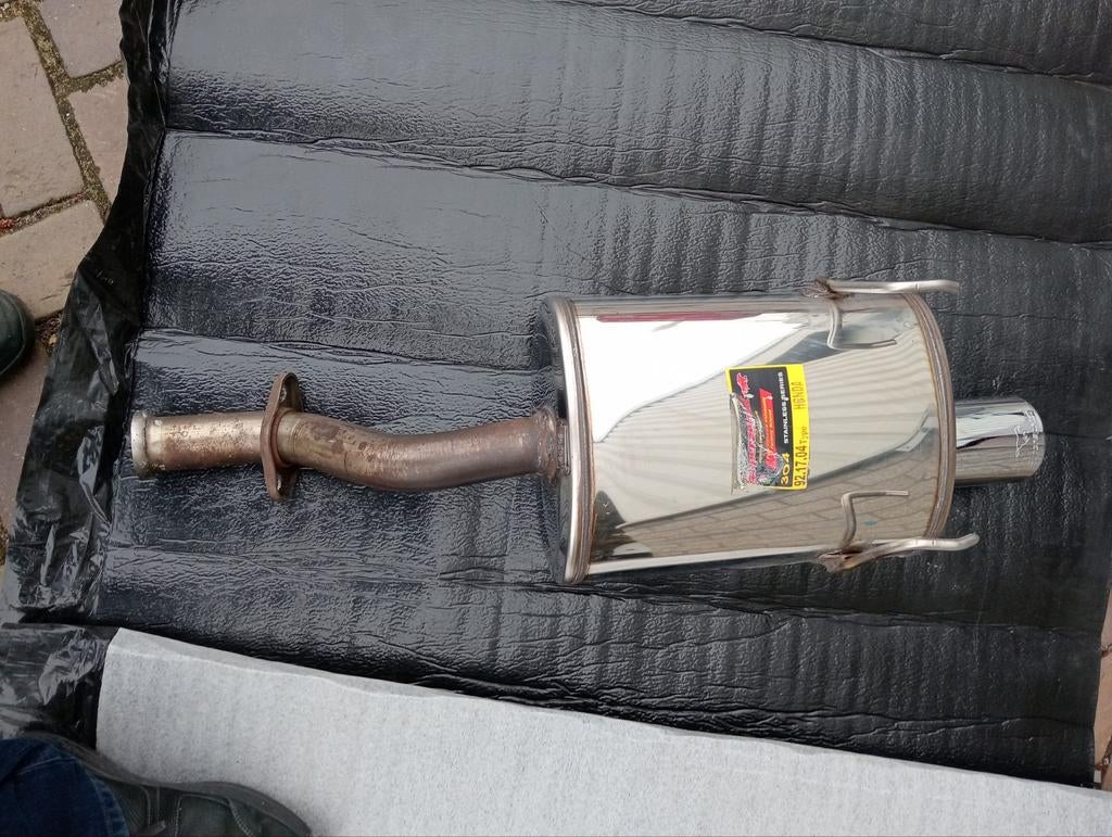 Supersprint einddemper. + middenpijp Honda Civic EK4, Auto-onderdelen, Uitlaatsystemen, Ophalen, Honda