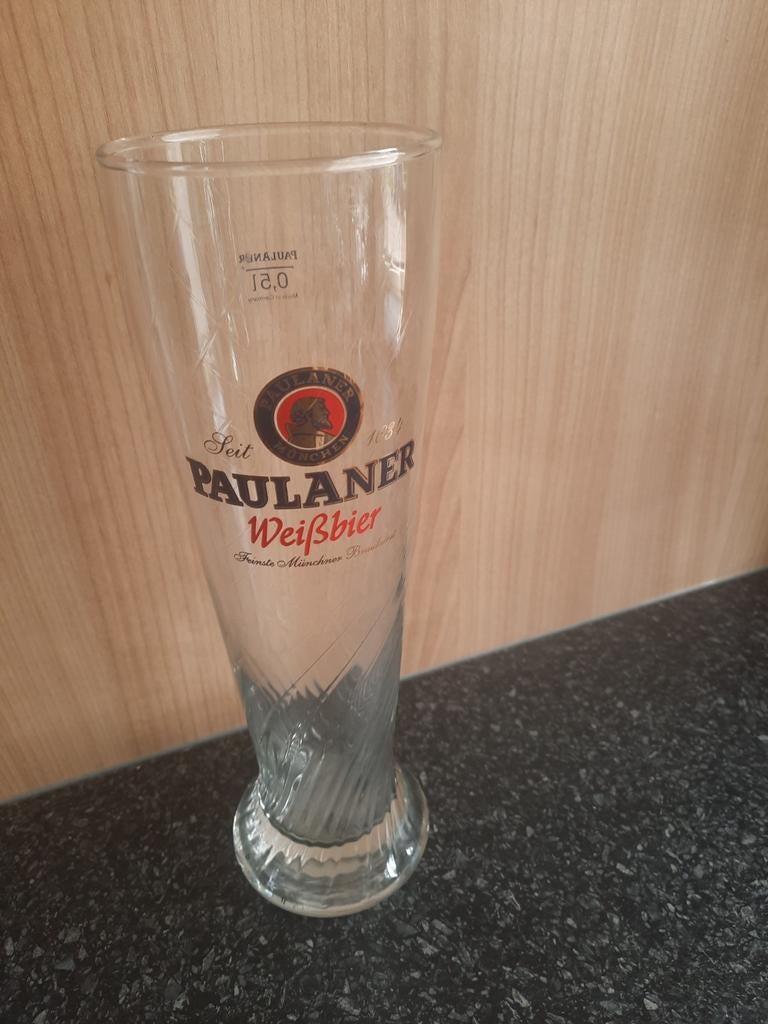 Paulaner Weissbier Bierglas 0,5L, Ophalen of Verzenden