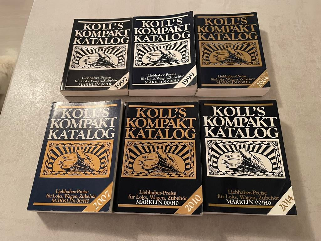 6x Koll’s Kompakt Katalog, Wisselstroom, Gebruikt, Märklin, Boek, Tijdschrift of Catalogus