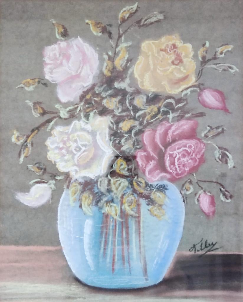 Hollandse School (XX) - Bloemstilleven, Antiek en Kunst, Kunst | Schilderijen | Klassiek, Ophalen of Verzenden