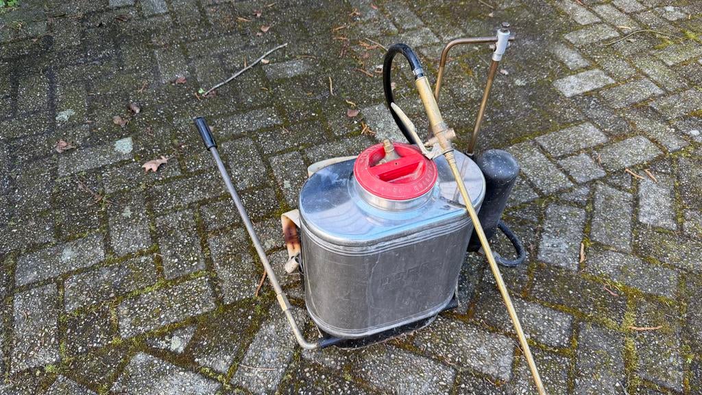 Roestvrijstalen rugspuit - Goede staat, Ophalen of Verzenden, Gebruikt, Handsproeier