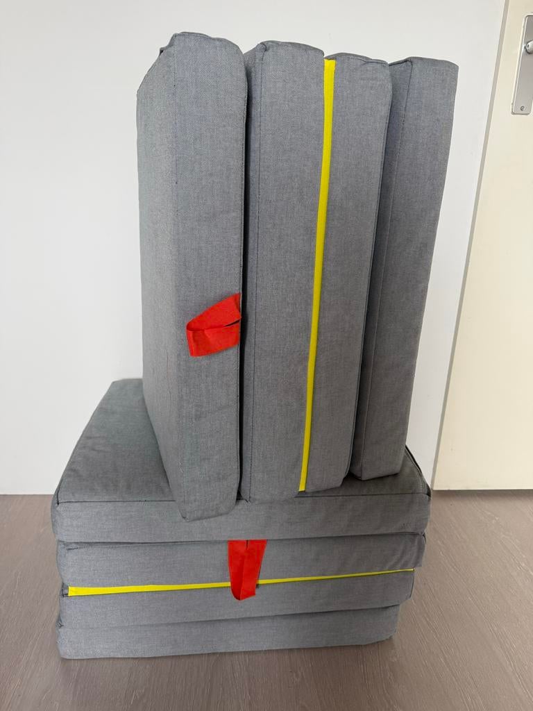 Ikea Släkt poef/matras 2x, vouwbaar, als nieuw!, Ophalen, Zo goed als nieuw, Matras, 200 cm