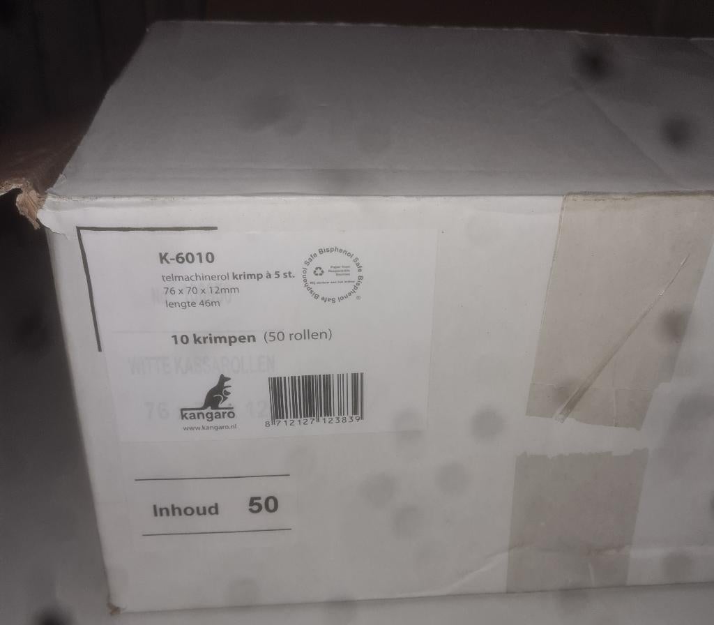 Kassarollen / Telmachinerollen Kangaro K-6010 90 rollen, Ophalen, Nieuw