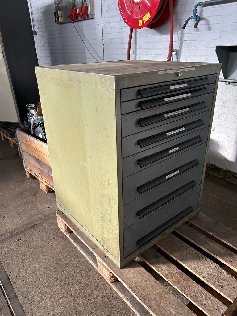 Robuuste ladekast met 7 laden - Werkplaats/Magazijn, Ophalen, Gebruikt, 70 tot 120 cm