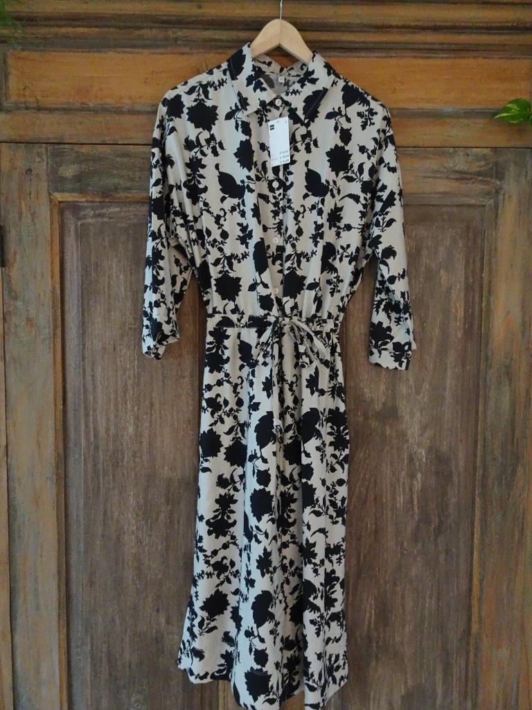 HEMA midi zomerjurk dress jurk maat S, Wit, Nieuw, Ophalen of Verzenden, Maat 36 (S)