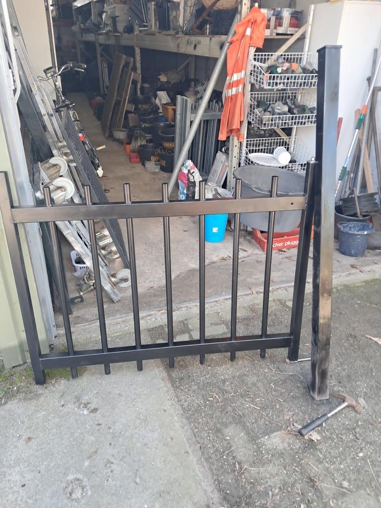 Enkele spijlen poort, Ophalen of Verzenden, IJzer