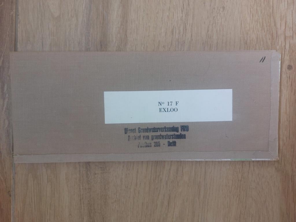 17F Exloo Odoorn Valthe Ees Klijndijk Stafkaart uit 1975, Topografische Dienst Nederland, Ophalen of Verzenden, 1800 tot 2000