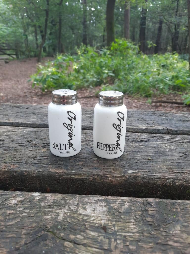 Riviera maison peper en zout, Huis en Inrichting, Woonaccessoires | Kandelaars en Kaarsen, Ophalen of Verzenden, Zo goed als nieuw