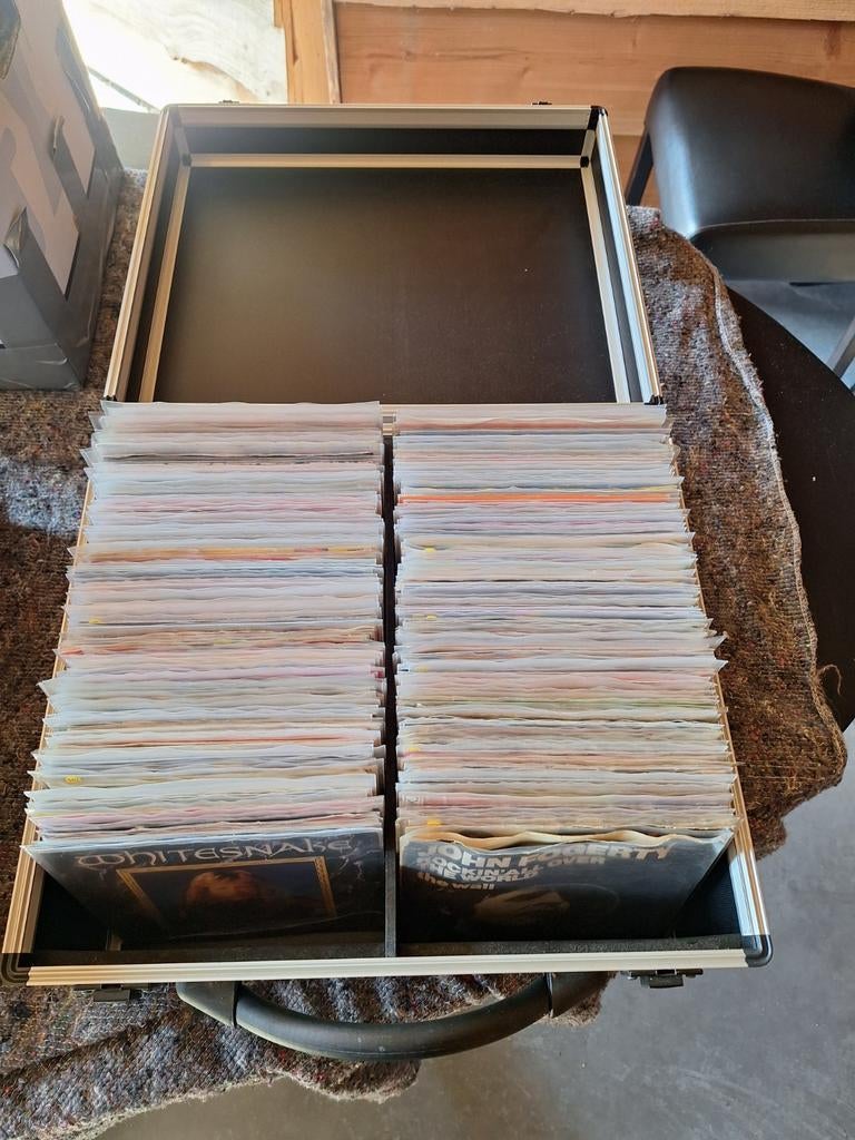 270 Singles + Koffer: Beatles, Stones, Michael Jackson, ABBA, Cd's en Dvd's, Vinyl Singles, Gebruikt, 7 inch, Single, Ophalen of Verzenden