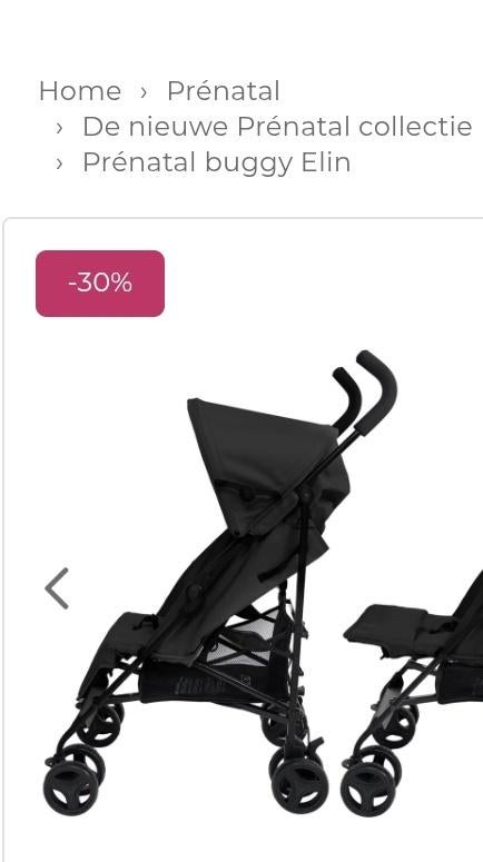 Prenatal buggy met winterzak, Kinderen en Baby's, Buggy's, Zo goed als nieuw, Overige merken, Regenhoes, Verstelbare rugleuning
