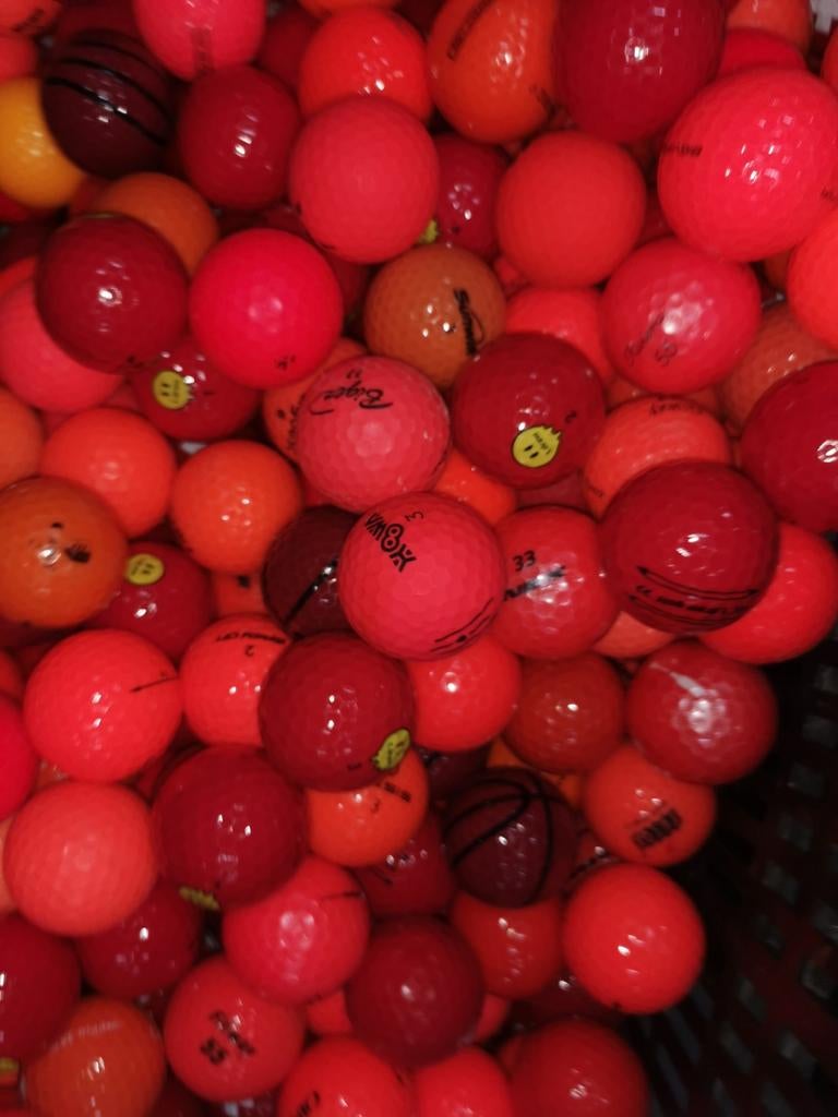 Oranje rode goflballen 100 stuks, Ophalen of Verzenden