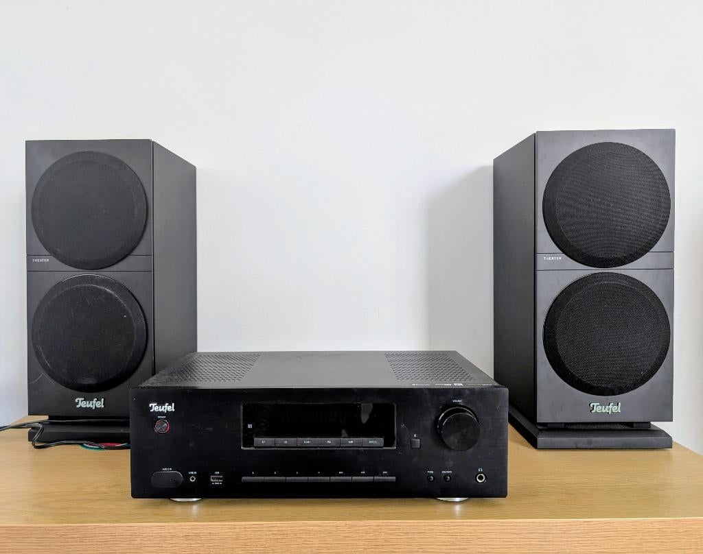 Teufel Theater 500S set, Audio, Tv en Foto, Stereo-sets, MP3-aansluiting, Tuner of Radio, Zo goed als nieuw, Ophalen