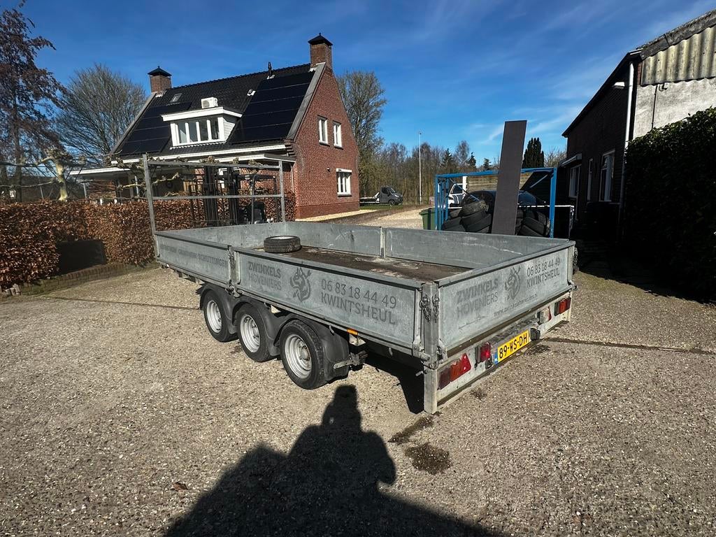 Ifor Williams LM147G/3 tridemas plateauwagen 423225 3,5T, Ophalen, Gebruikt