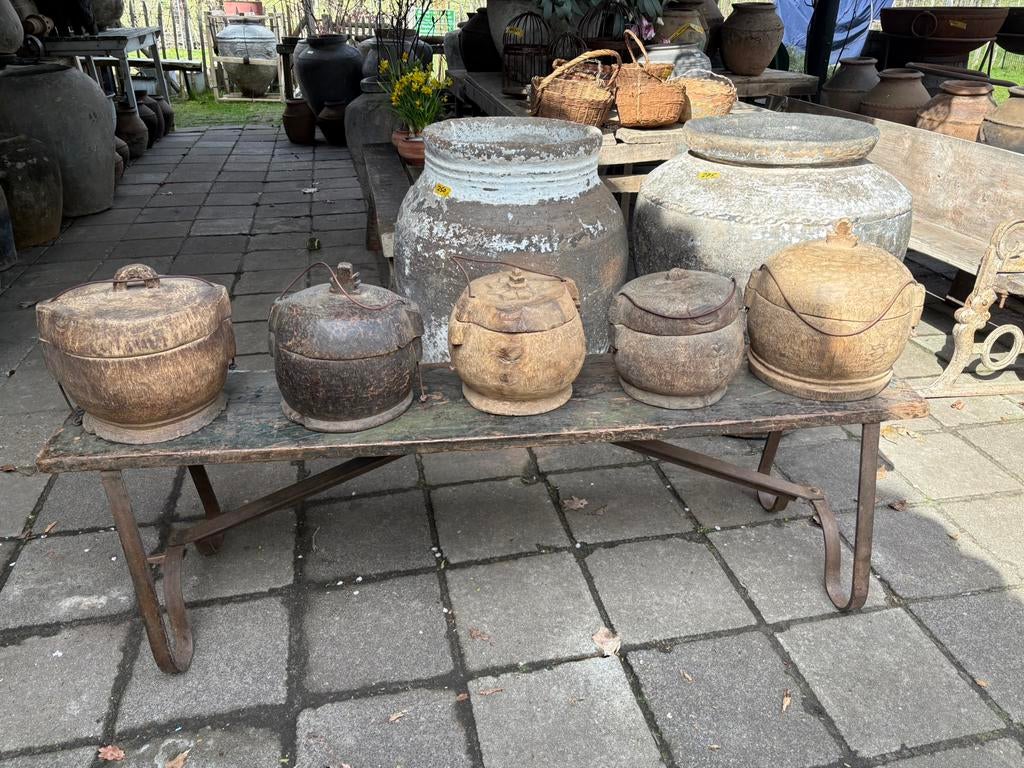 Oude houten food boxen - UNIEK!, Ophalen of Verzenden