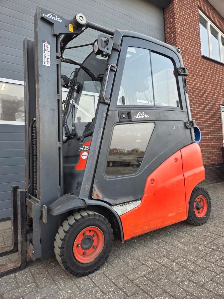 Heftruck Linde H16T-01 Triplex Sideshift Freelift 4000 mm, LPG, Linde, Heftruck, Ophalen of Verzenden