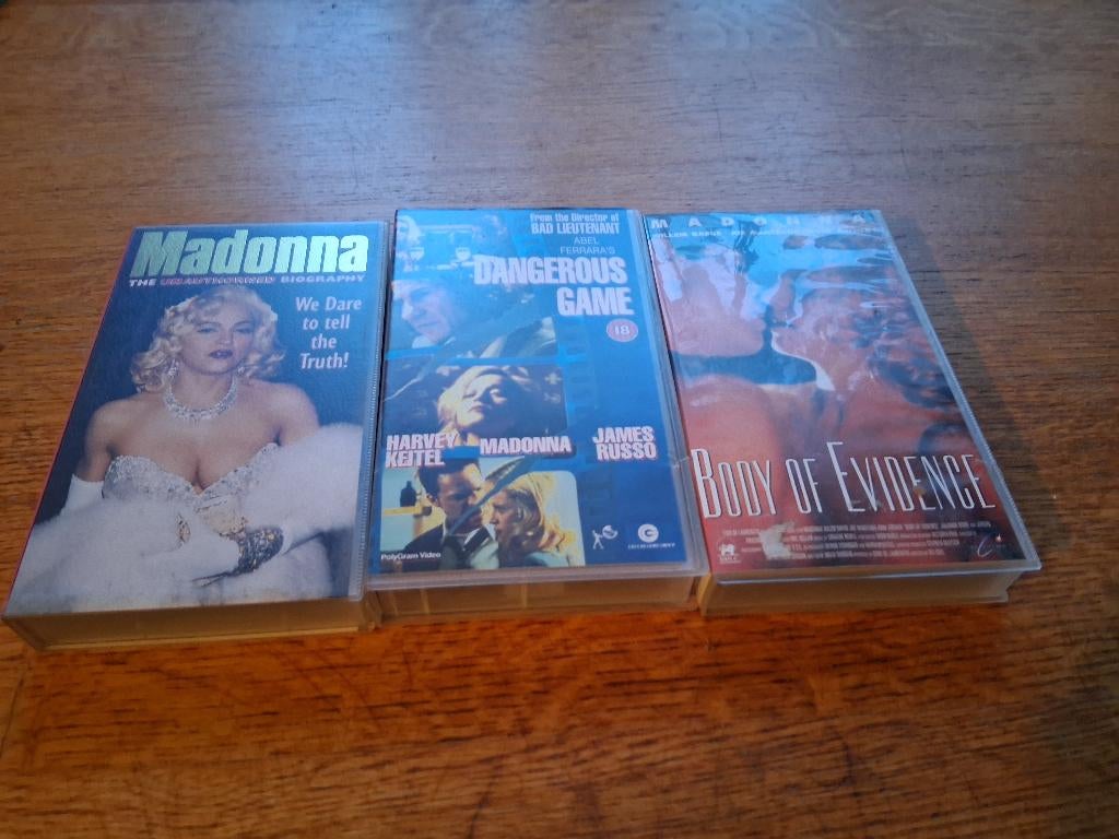 madonna v h s videobanden, Cd's en Dvd's, VHS | Film, Vanaf 12 jaar, Ophalen of Verzenden, Gebruikt, Overige genres