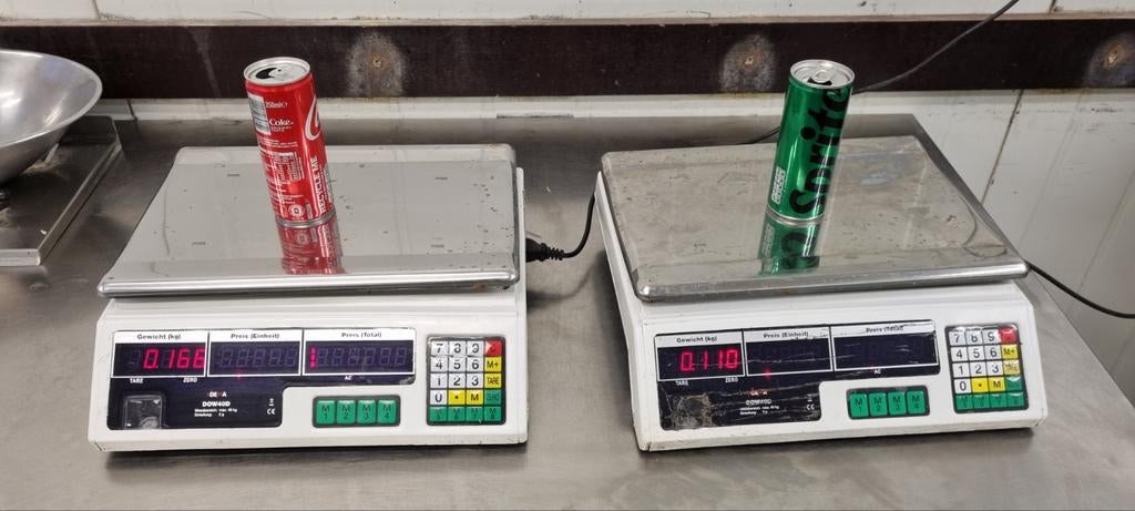 3 goedwerkende weegschalen, Ophalen, Gebruikt, Winkelweegschaal, Digitaal