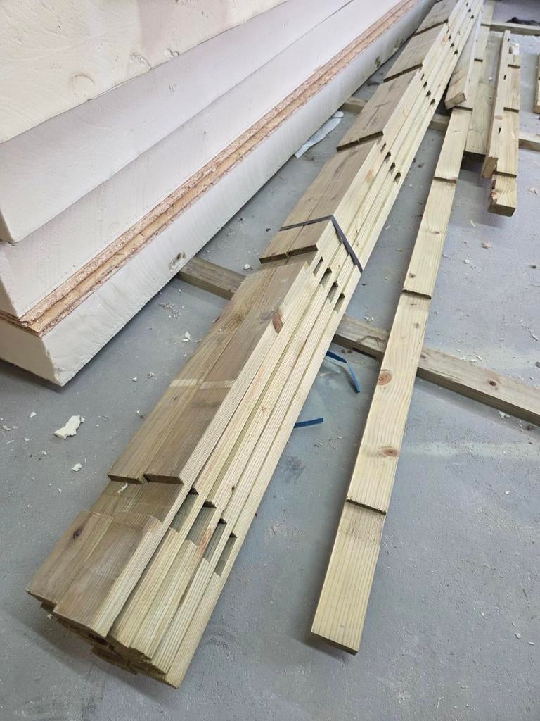 Geïmpregneerde panlatten, Ophalen, Minder dan 25 mm, Nieuw, Plank