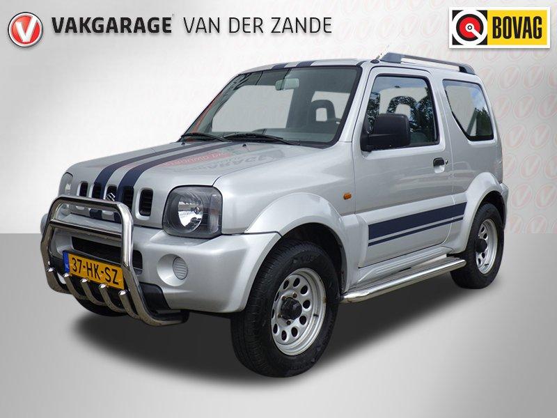 Suzuki Jimny 1.3 JLX Automaat, NW APK NL/NAP! (bj 2001), Auto's, Automaat, 1025 kg, Stof, Zwart
