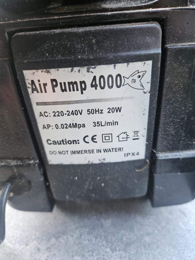 Luchtpomp 4000, Ophalen, Vijverpomp
