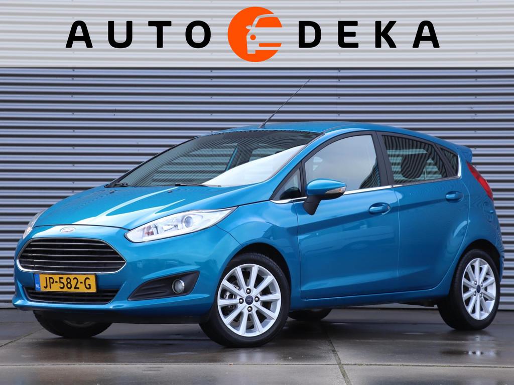 Ford Fiesta 1.0 Titanium *Navigatie*Trekhaak*, Voorwielaandrijving, Stof, 525 kg, Blauw