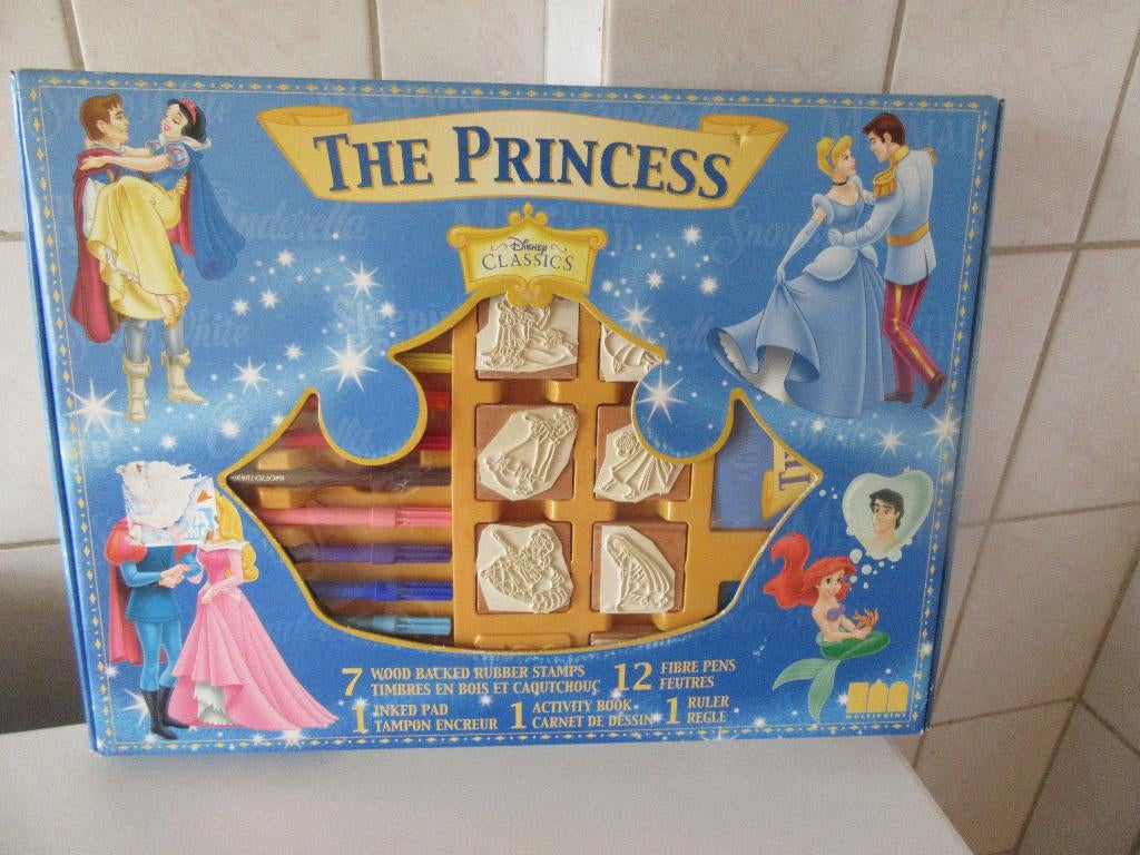 disney princess houten stempelset, Kinderen en Baby's, Speelgoed | Educatief en Creatief, Ophalen of Verzenden, Knutselen