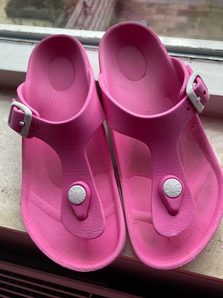 Birkenstock slippers maat 31, Ophalen of Verzenden, Gebruikt, Meisje, Overige typen