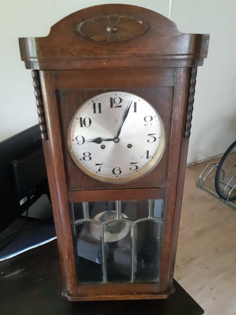 NETTE Antieke JUNGHANS Wandklok, Ophalen