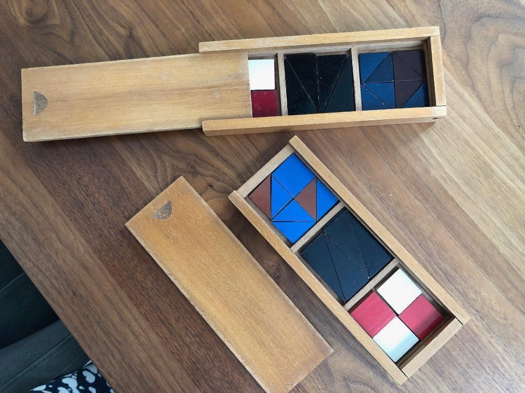 Originele doosjes ontwikkelingsmateriaal Fröbel  Montessori, Kinderen en Baby's, Speelgoed | Educatief en Creatief, Gebruikt, Ontdekken