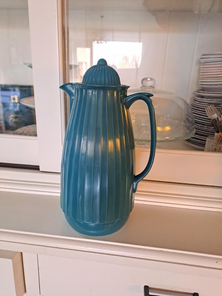 Thermoskan 1L - Blauw/petrol, Ophalen, Gebruikt