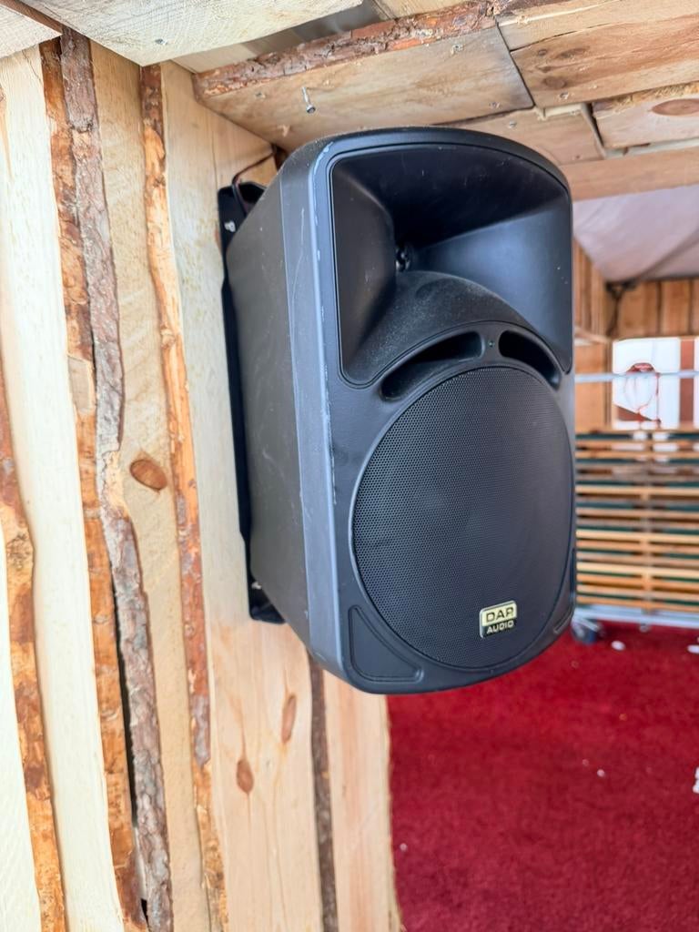 Dap 100v speaker systeem & amp rack, Ophalen, Zo goed als nieuw