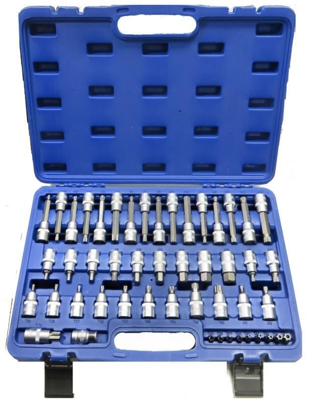 49-dlg. Bit doppenset, 1/2" inbus, torx, veeltand CRV + S2, Ophalen, Nieuw