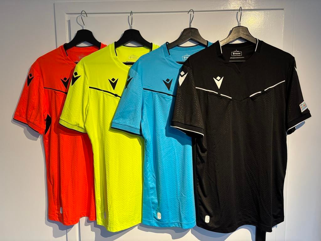 Macron Scheidsrechter Shirts, maat L, Kleding | Heren, Sportkleding, Nieuw, Overige typen, Oranje, Ophalen of Verzenden